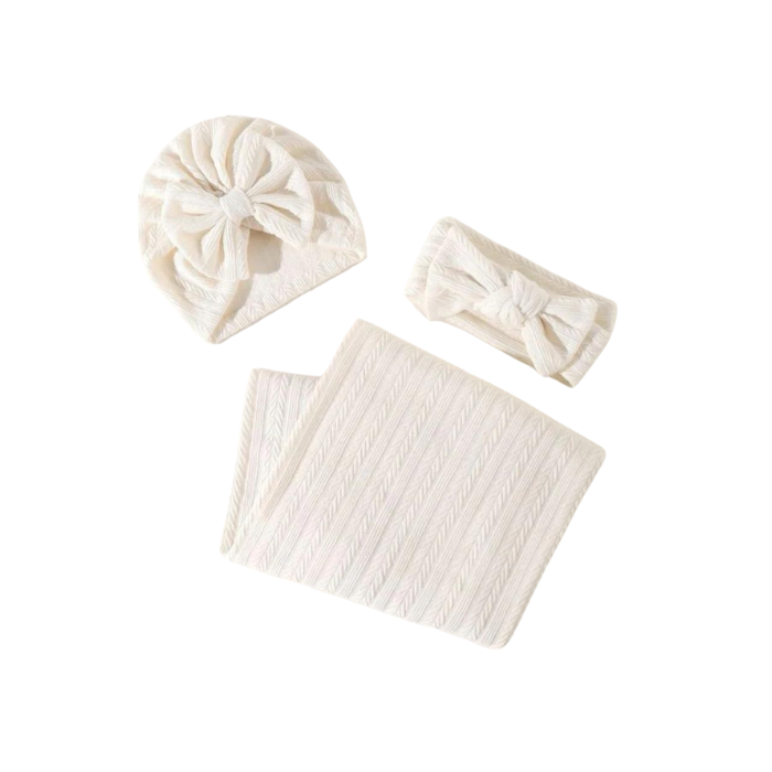 Blooming Wisdom Penelope Swaddle Set - Beige