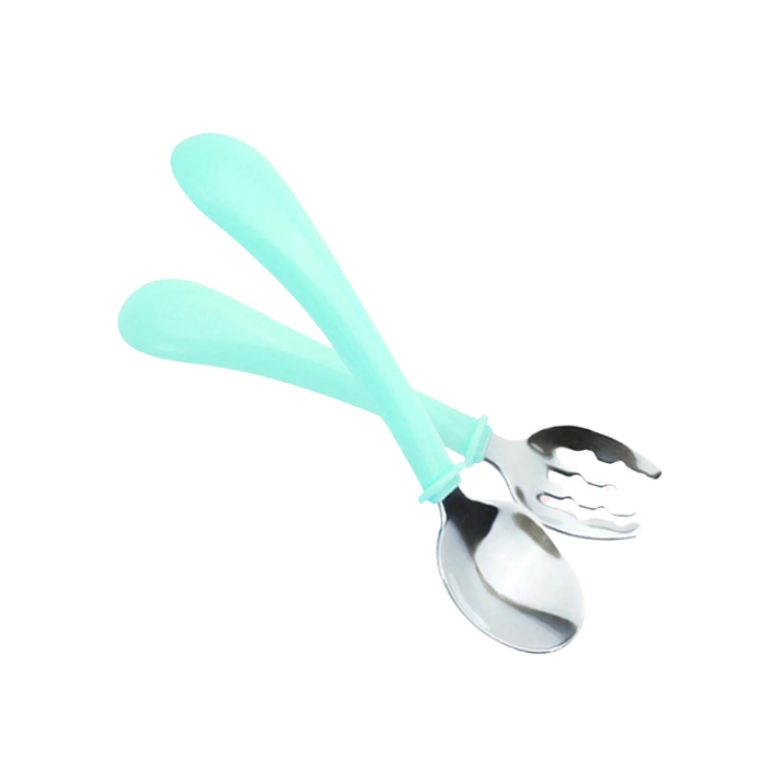 Berz UK Bunny Fork and Spoon - Blue