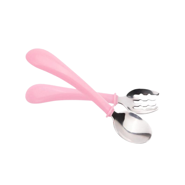 Berz UK Bunny Fork and Spoon - Pink
