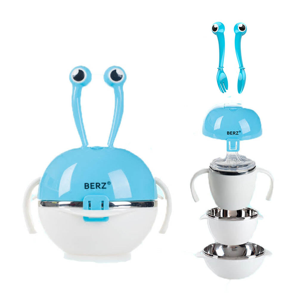 Berz UK Rainbow Crab Dinnerware - Blue