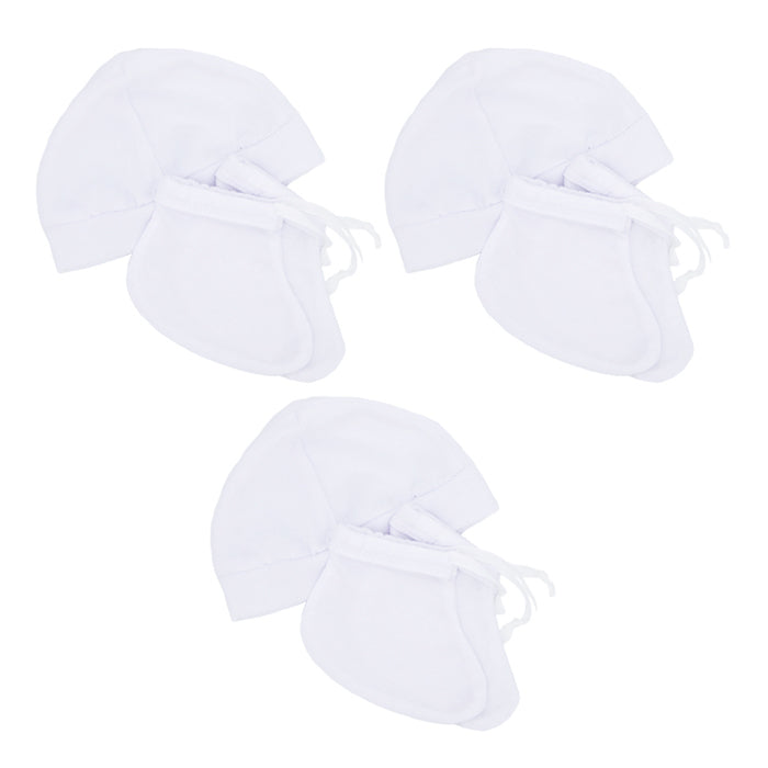 BestCare Baby Bonnet and Booties 3 Pair Set