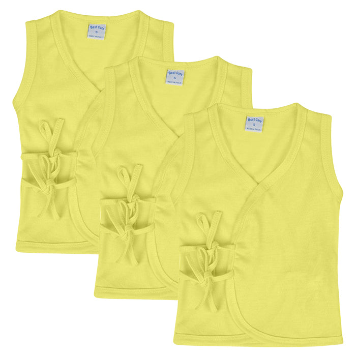 BestCare Colored Sleeveless Tie-side (3 Pieces) - Buttercup Yellow