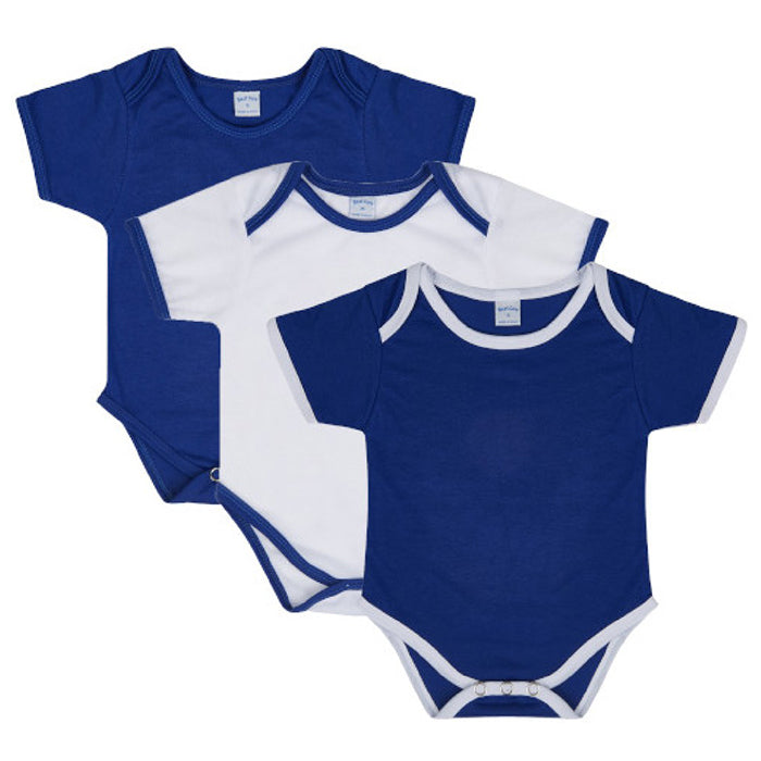 BestCare Daily Onesie (3 Pieces) - Navy Blue + White