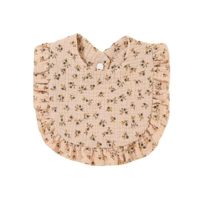 Blooming Wisdom Bea Bib - Floral Old Rose