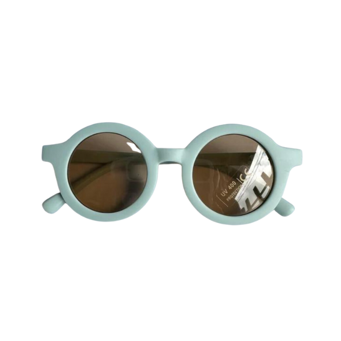 Blooming Wisdom Fashion Round Sunglasses - Blue