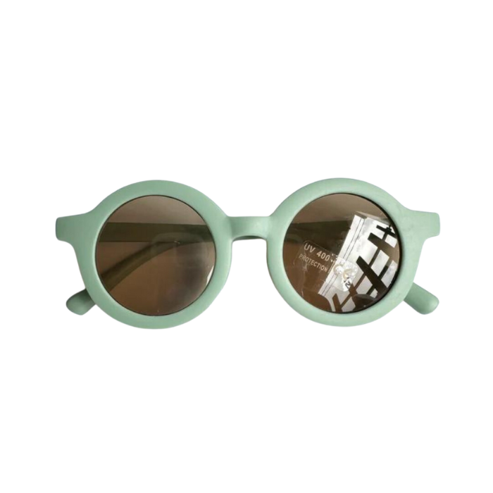 Blooming Wisdom Fashion Round Sunglasses - Green