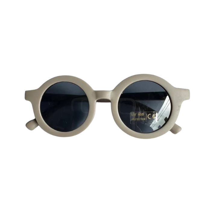Blooming Wisdom Fashion Round Sunglasses - Mud