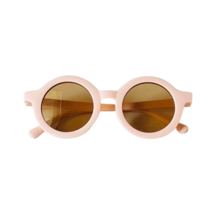 Blooming Wisdom Fashion Round Sunglasses - Peachy Pink