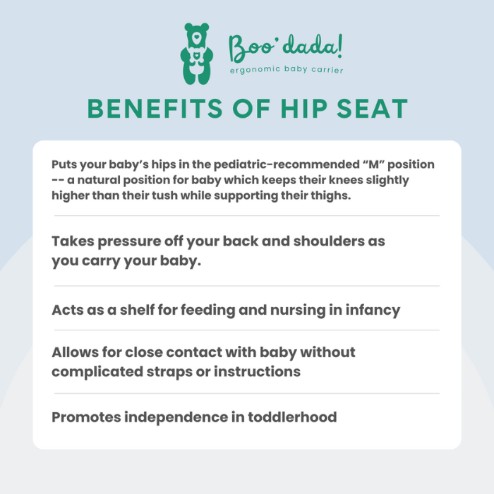 Boodada Multifunctional Ergonomic Hip Seat Baby Carrier - Sky Blue