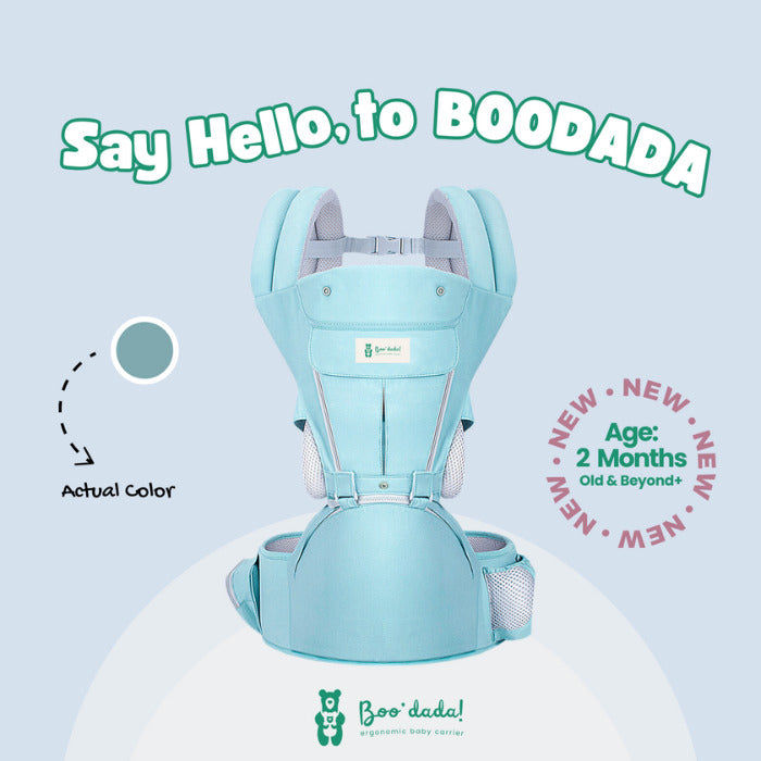 Boodada Multifunctional Ergonomic Hip Seat Baby Carrier - Sky Blue