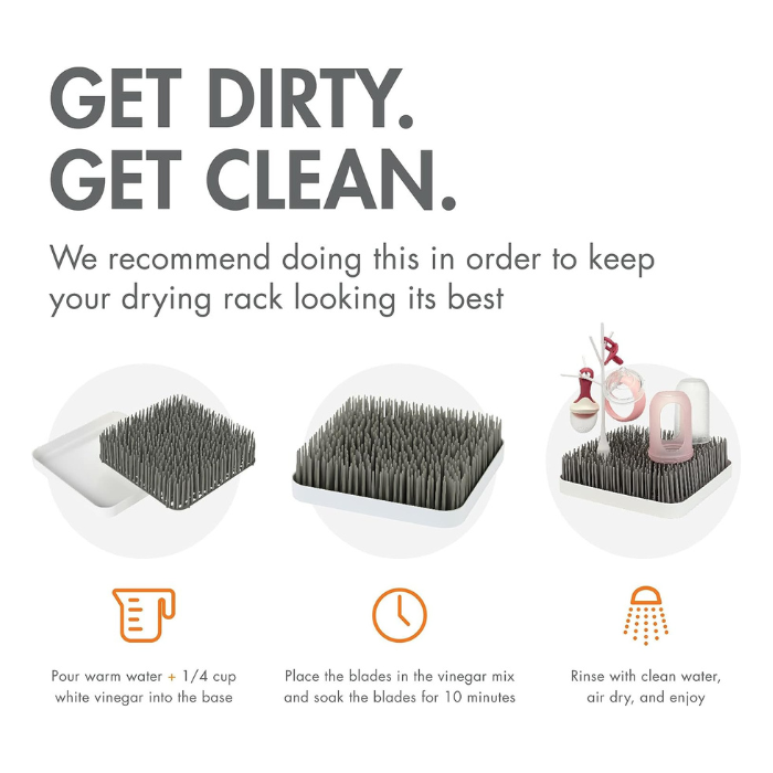 Boon Grass Counter Top Drying Rack - Gray and White