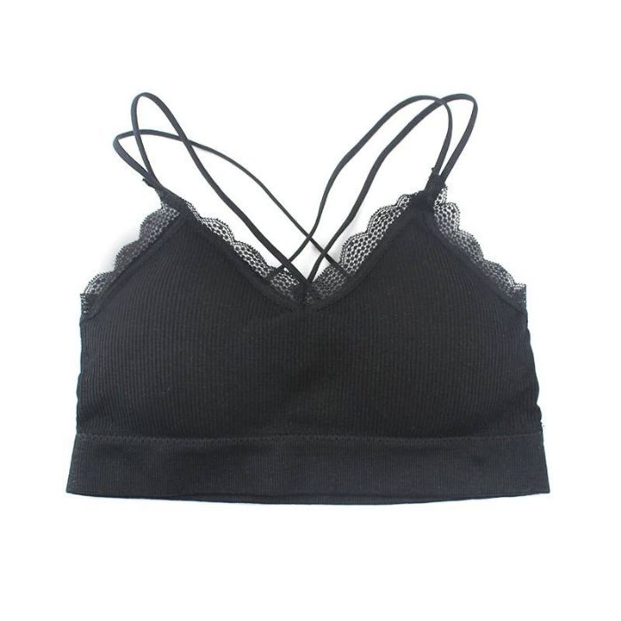 QT Hub Braless Bra - Black (Free Size)