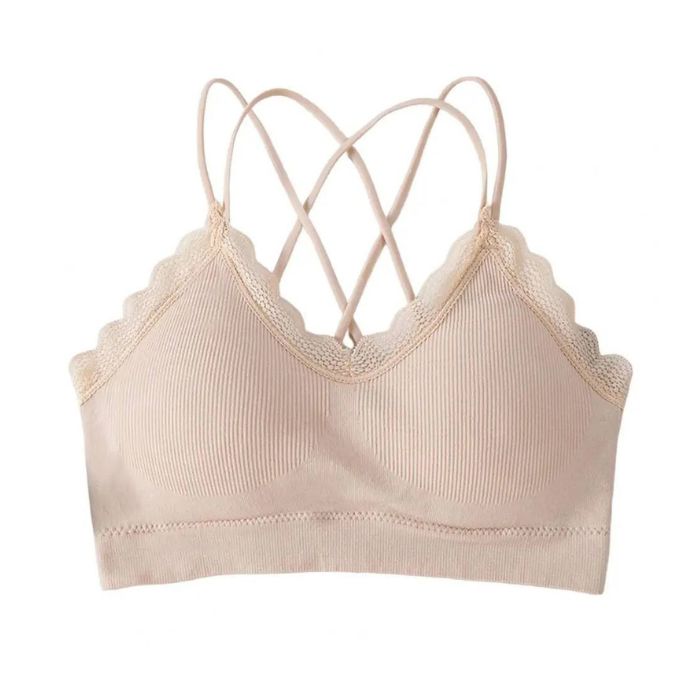QT Hub Braless Bra - Khaki (Free Size)