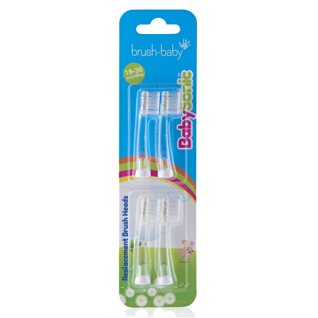 Brush-Baby BabySonic Replacement Heads 18-36M (4 PACK)