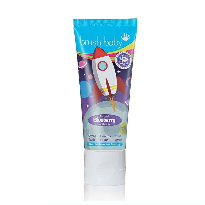 Brush-Baby Kids Natural Toothpaste 50ml - Blueberry Rocket