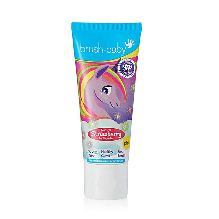Brush-Baby Kids Natural Toothpaste 50ml - Strawberry Unicorn