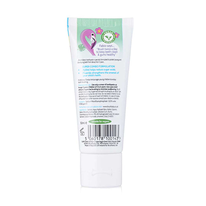 Brush-Baby Kids Tutti Fruiti Toothpaste 50ml - Flamingo