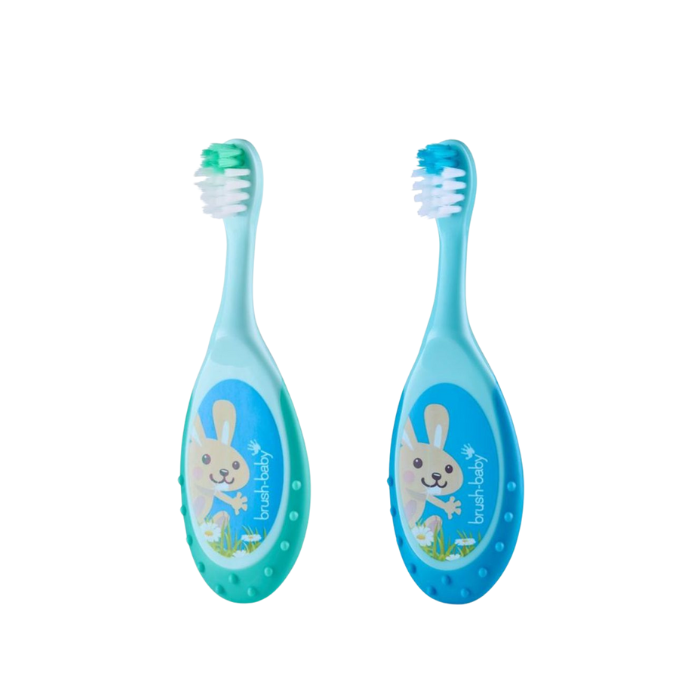 Brushbaby Flossbrush 0-3 Teal and Blue