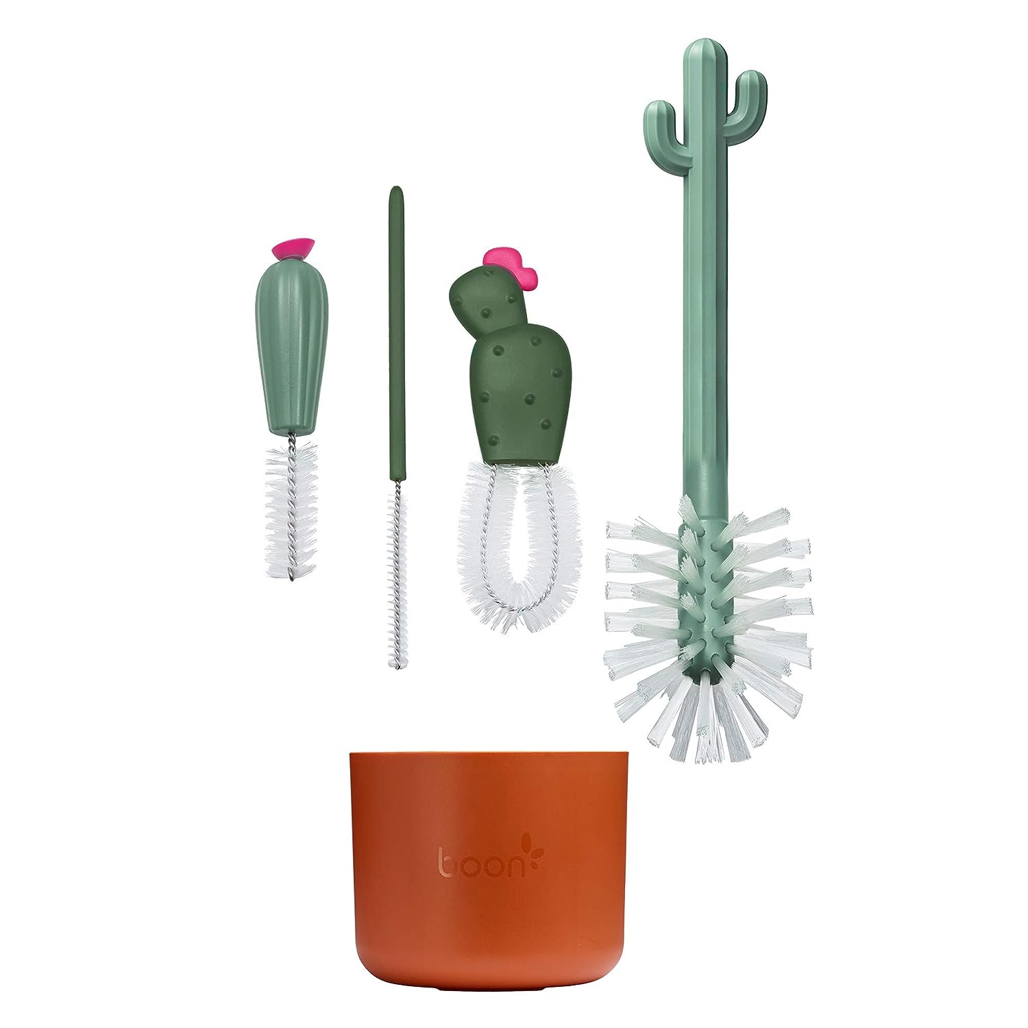 Boon Cacti Bottle Cleaning System - Terracotta