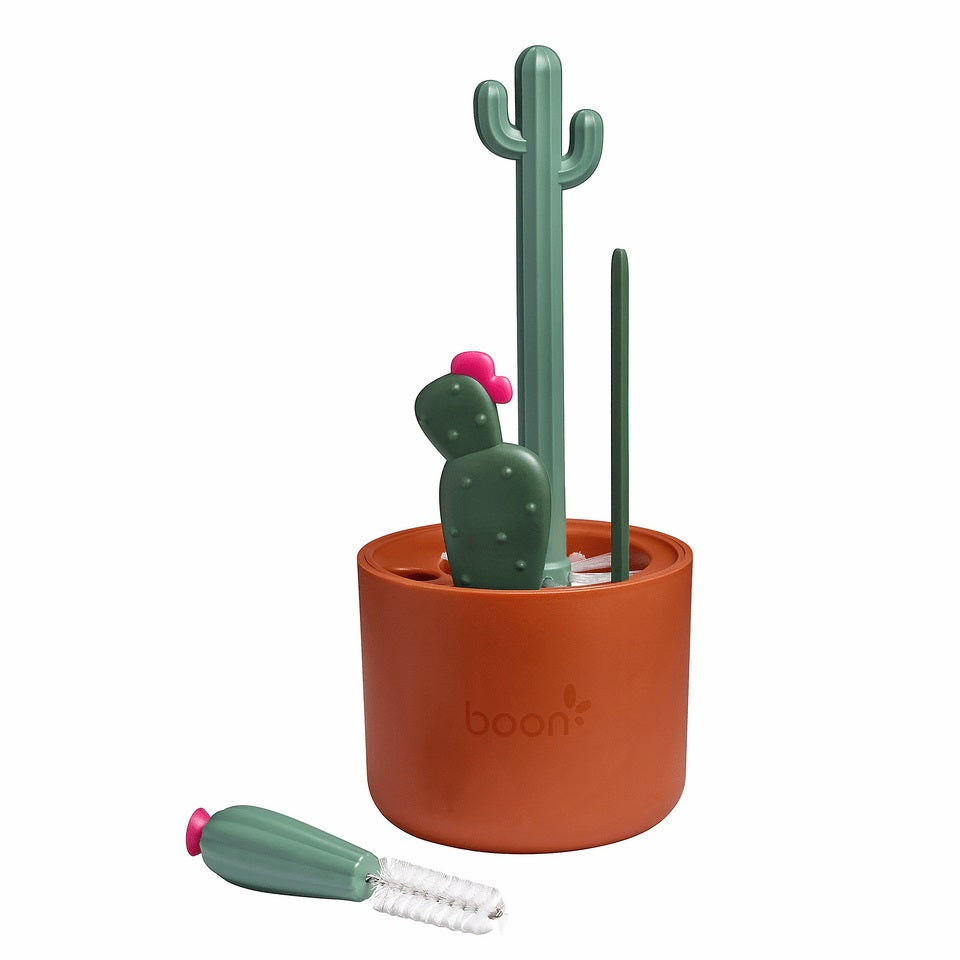 Boon Cacti Bottle Cleaning System - Terracotta