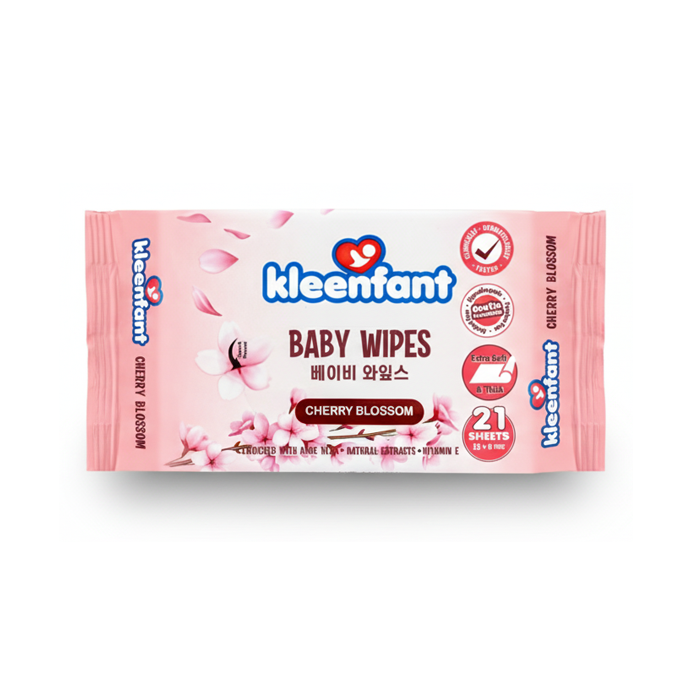 Kleenfant Cherry Blossom Baby Wipes