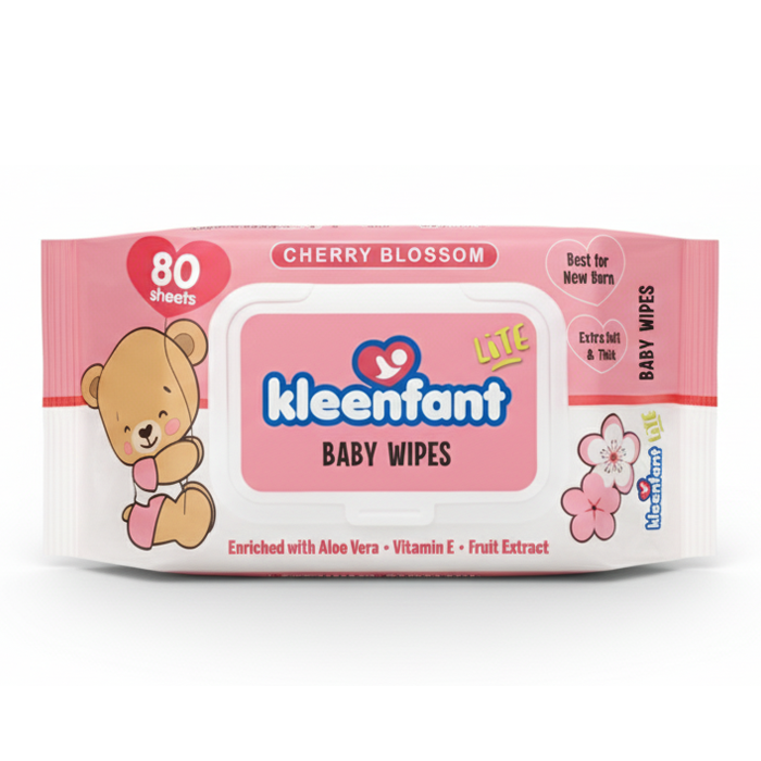 Kleenfant Lite Baby Wipes 80 Sheets