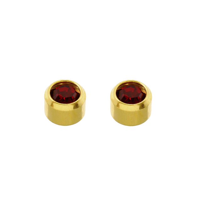 Caflon Sterile Earrings January Garnet