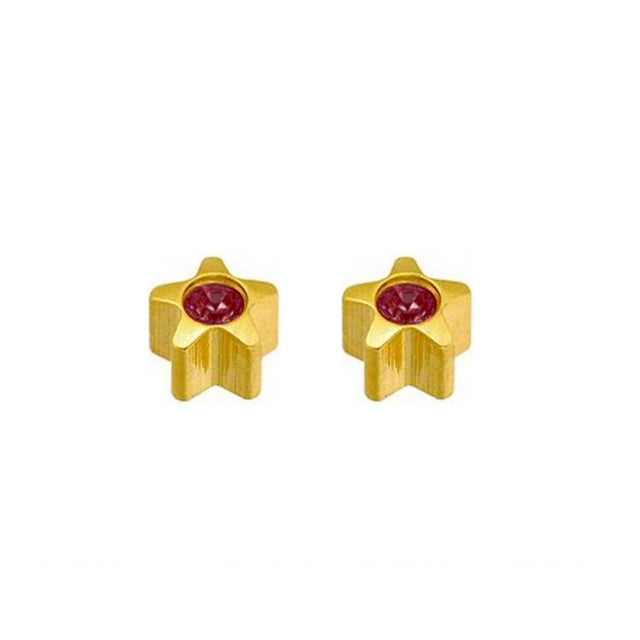 Caflon Sterile Earrings Ruby Star