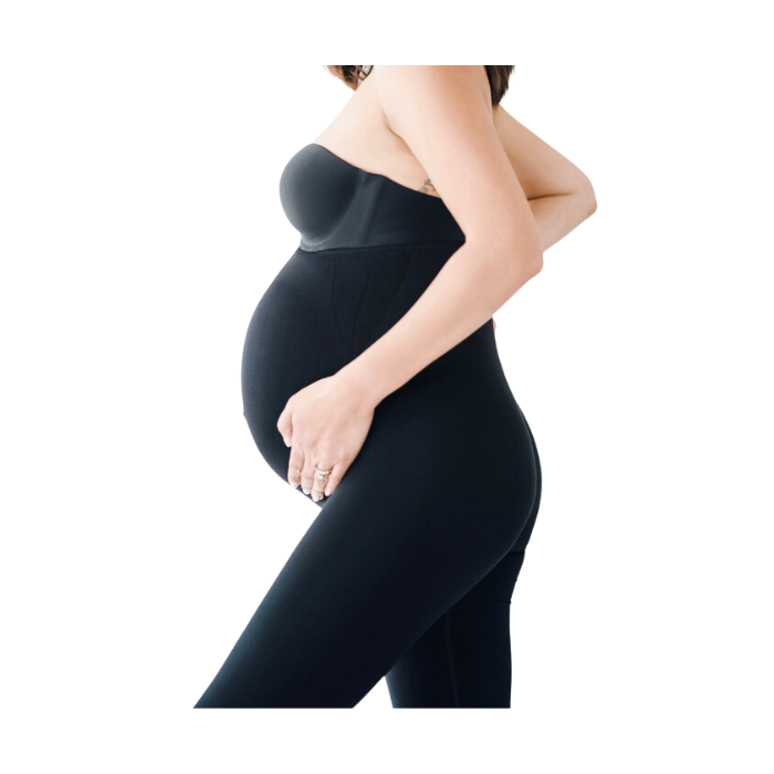 Carry-on Baby Maternity Lift and Support Leggings Black
