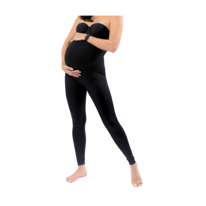 Carry-on Baby Maternity Lift and Support Leggings Black