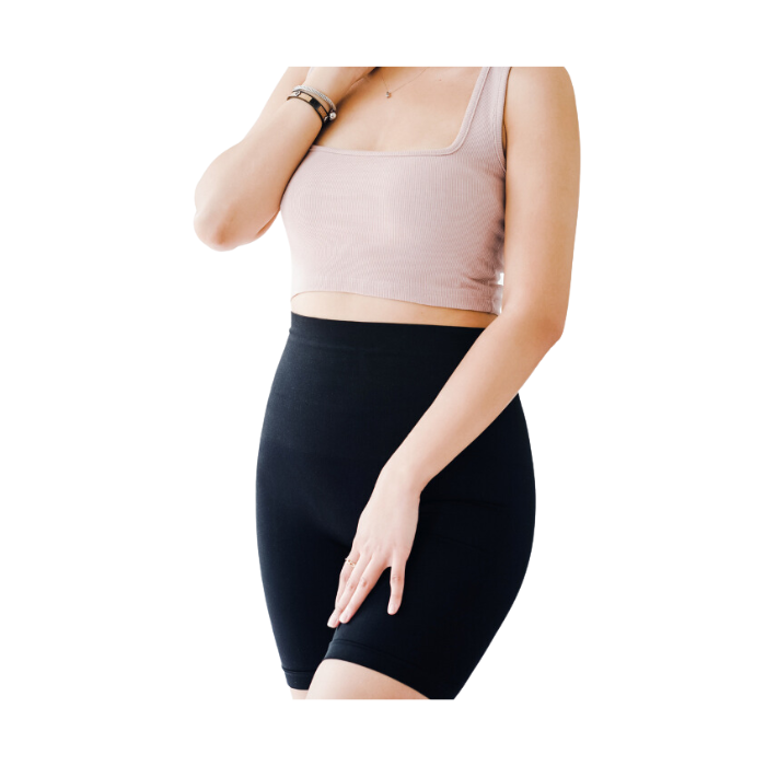Carry-on Baby Postpartum Tummy Control Biker Shorts Black