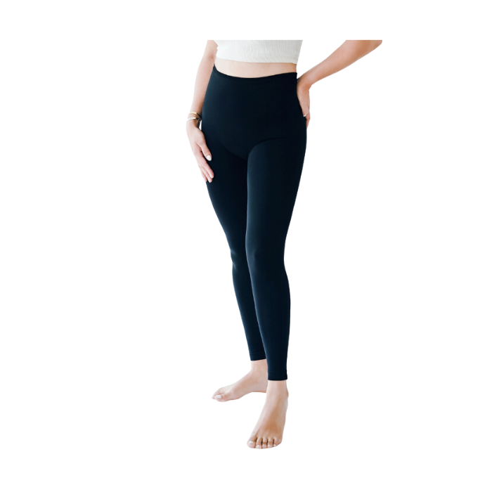 Carry-on Baby Postpartum Tummy Control Leggings Black