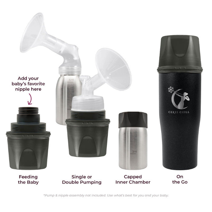 Ceres Chill Demigoddess Mini Chiller - Starry Night (Shimmering Black)