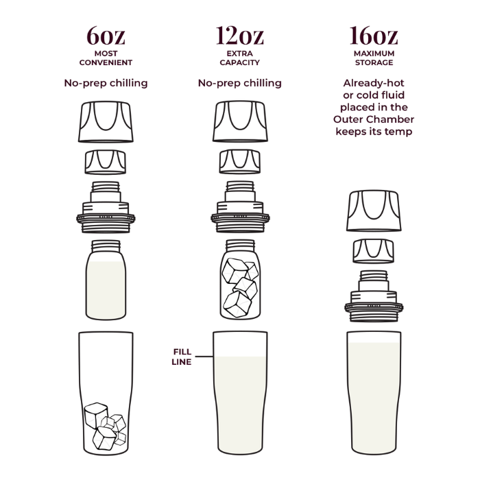 Ceres Chill Demigoddess Mini Chiller - Starry Night (Shimmering Black)