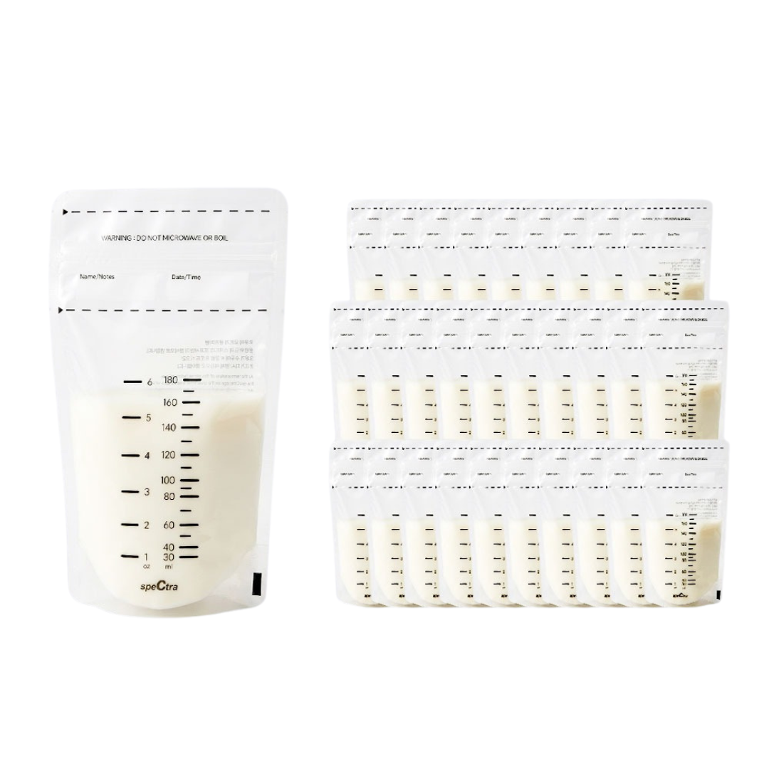 Spectra Clean Breast Milk Storage Bags (180ml, 30's) - Plain / Beige