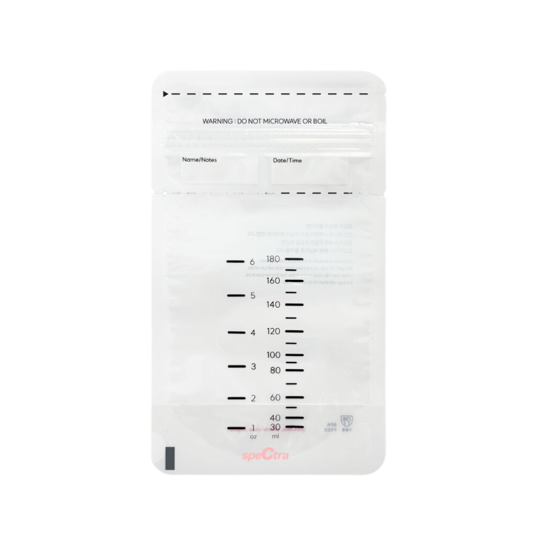 Spectra Clean Breast Milk Storage Bags (180ml, 30's) - Plain / Beige