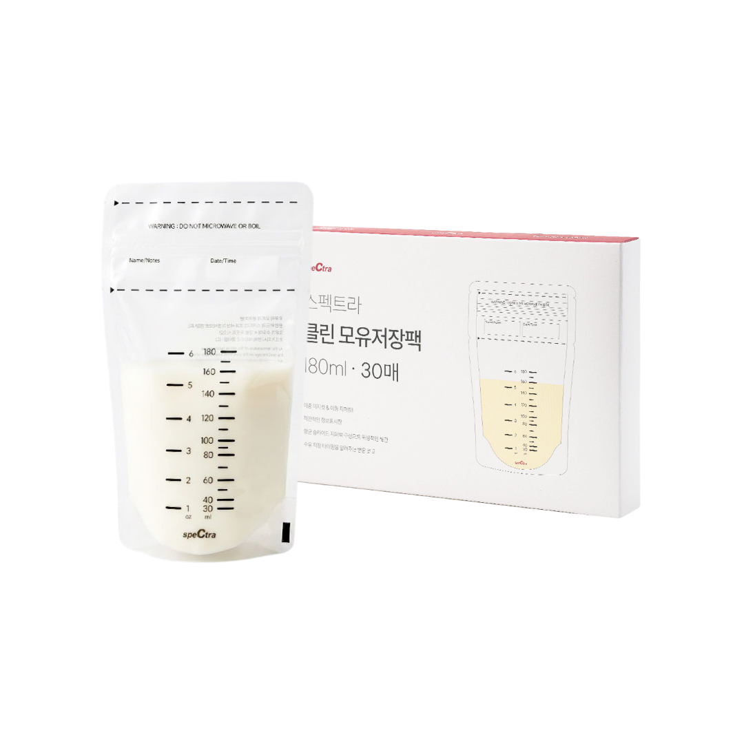 Spectra Clean Breast Milk Storage Bags (180ml, 30's) - Plain / Beige