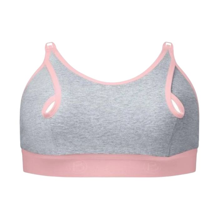 QT Hub Clip-on Handsfree Pumping Bra Gray - Small