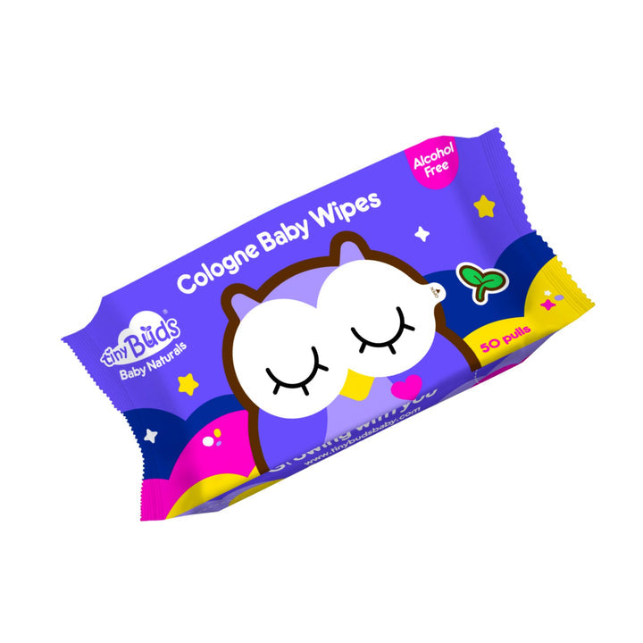 Tiny Buds Cologne Baby Wipes (50 pulls)