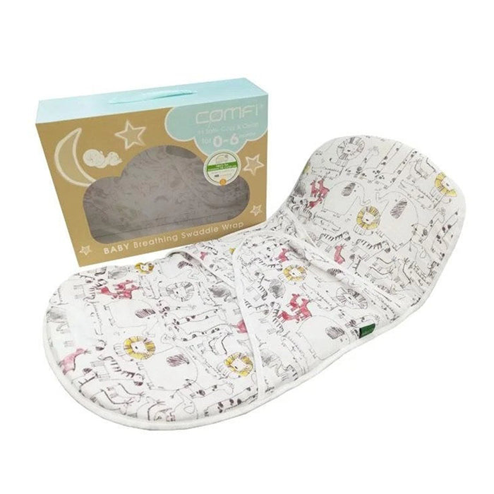 Comfi Breathable Baby Swaddle Wrap - Animal Print