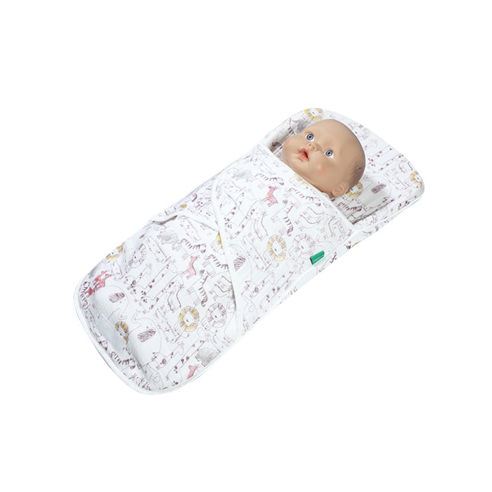 Comfi Breathable Baby Swaddle Wrap - Animal Print