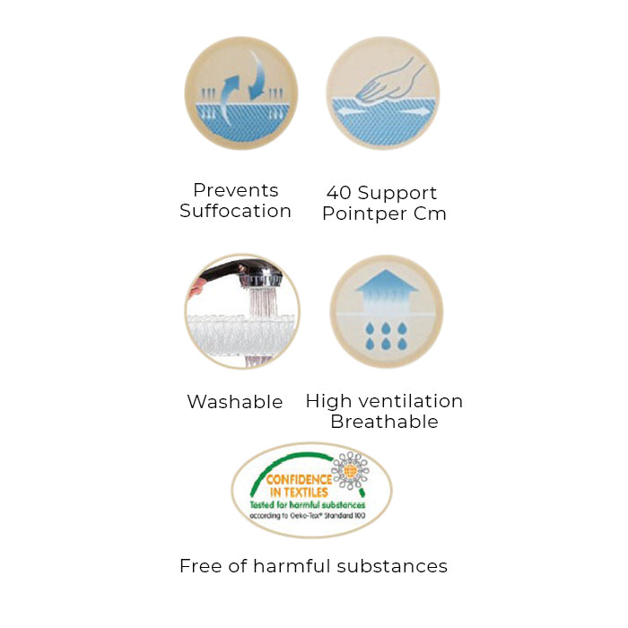 Comfi Breathable Toddler Pillow - Leopard Green