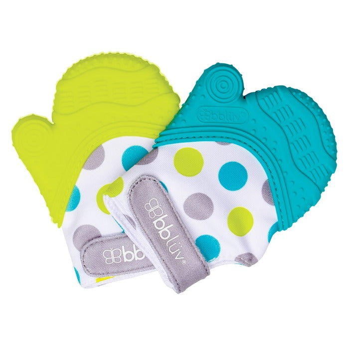 BBLUV Gluv Teething Mitten - Aqua
