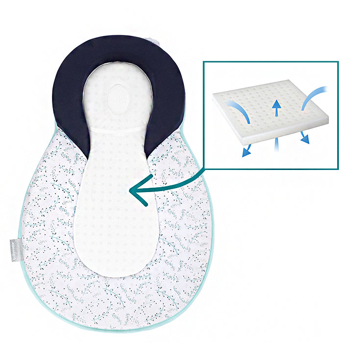 Babymoov Cosydream Fresh Newborn Baby Lounger - Fresh Blue