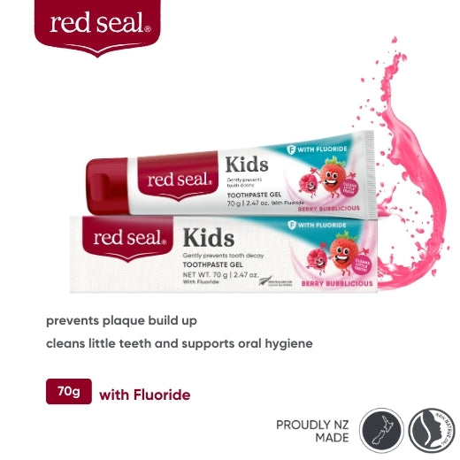 Red Seal Kids Berry Bubblicious Toothpaste 70g (with Flouride)