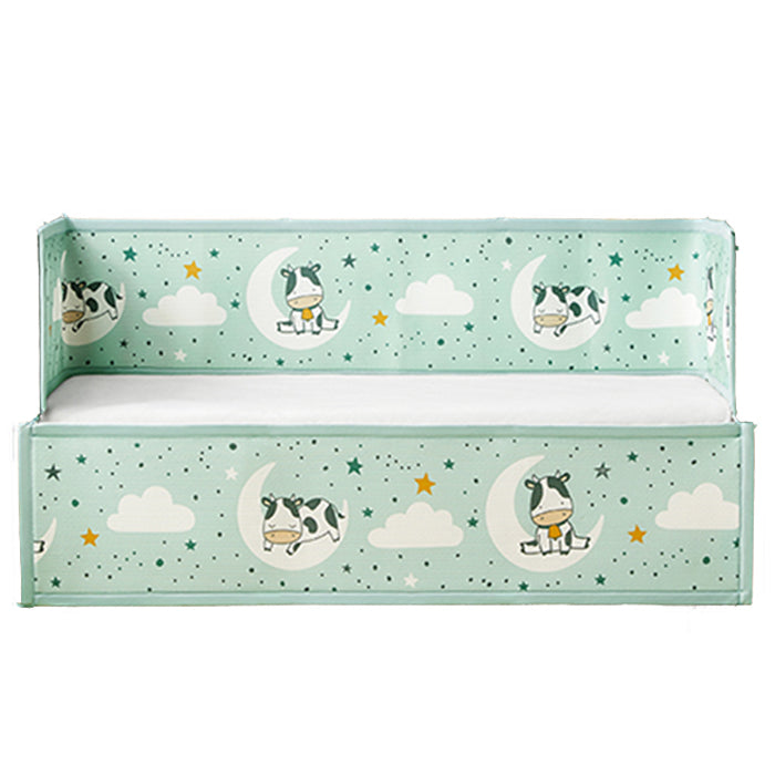 Kub Baby Crib Bumper Pads (38x24) - Green Cow