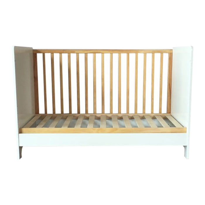 Cuddlebug Vernon 3-in-1 Convertible Crib - White/Natural