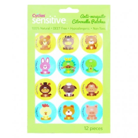 Cycles Sensitive Anti-Mosquito Citronella Patches (12 patches)