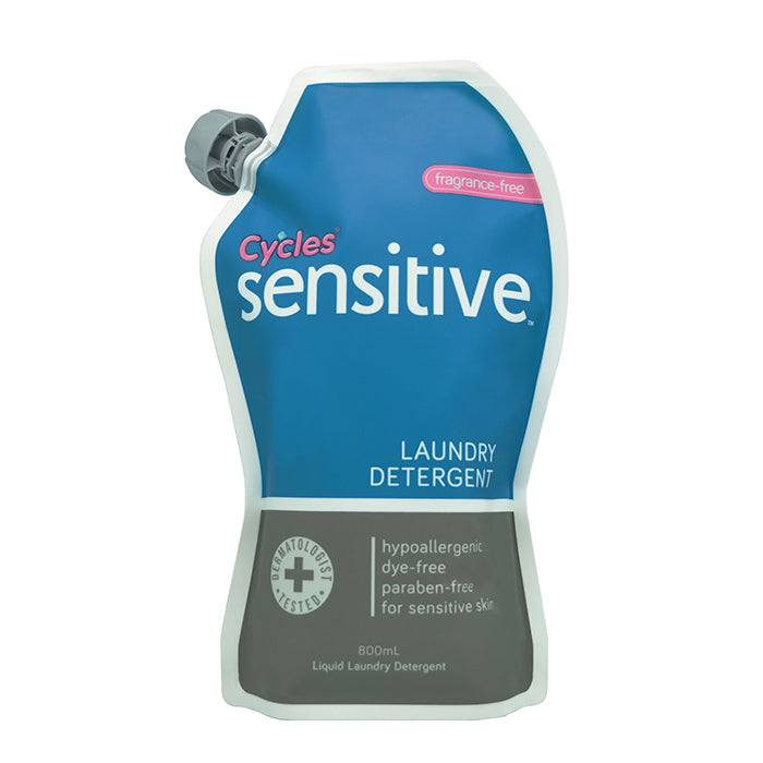 Cycles Sensitive Liquid Laundry Detergent 800ml