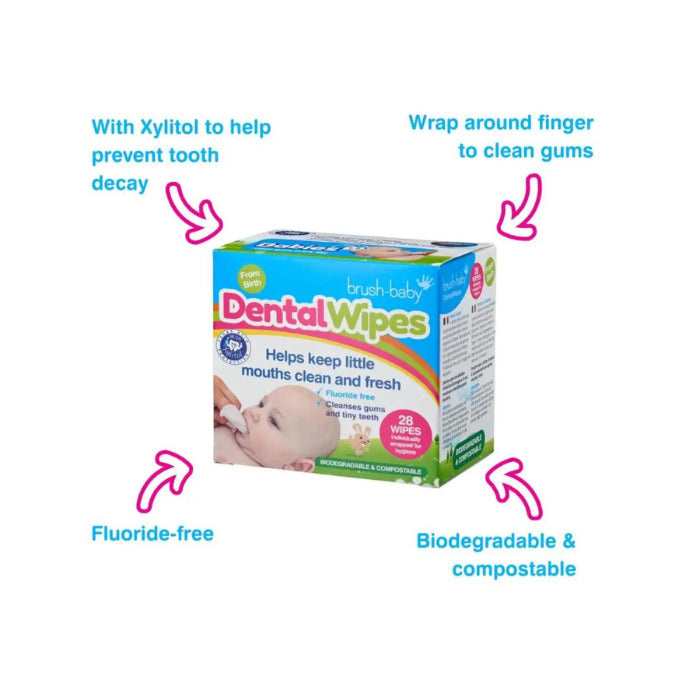 Brush-Baby Dental Wipes 28s